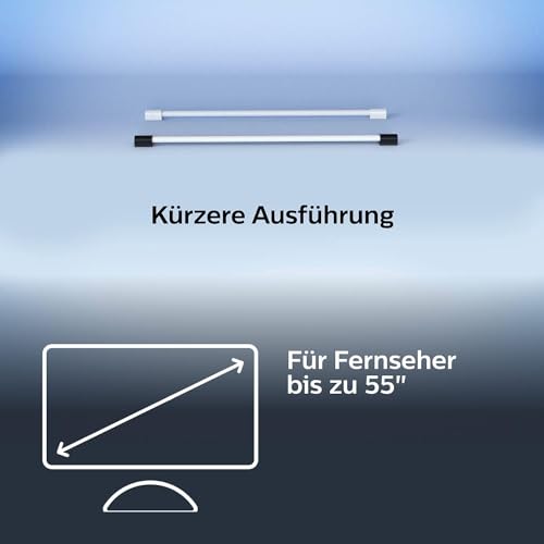Philips Hue Play Gradient Light Tube schwarz 75cm, 110lm, Surround-Beleuchtung, bis zu 16 Mio. Farben, einstellbare Lichteffekte, steuerbar via App, für Fernseher geeignet