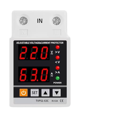 Relais numérique de surtension Rail DIN 40A 230V limite protection surintensité