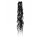 8 Packs Faux Locs Crochet Hair Curly Ends 18 Inch Soft Locs Crochet Dreads Boho Braids Crochet Faux Locs Hair for Women (18inch(pack of 8), 1B)