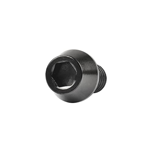 Image of Titanium Ti DIN912 M4 8 10 12 15 20mm Tapered Head Hex Bolts Bicycle Screws Pack of 6 (Black, M4x8mm)