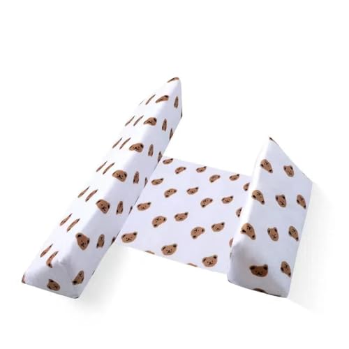 KRJGOERG Almohada de cuña ajustable suave y transpirable para recién nacido con funda extraíble lavable y soporte lumbar