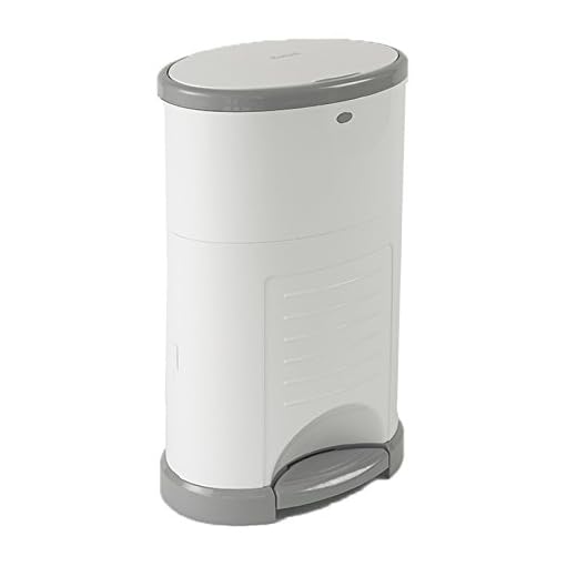 Korbell KRM280DS Blöjkorg, 26 L, Vit, Grå