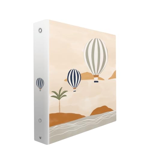 Album photos pochettes illustration Montgolfière 400 photos 11,5x15 cm Crème, Compatible 11,5x15 cm 80 pages Taille : 33.8x37.8 cm - Fabriqué en France