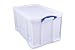 Produktbild Really Useful Aufbewahrungsbox aus Kunststoff, 84 l, Weiß