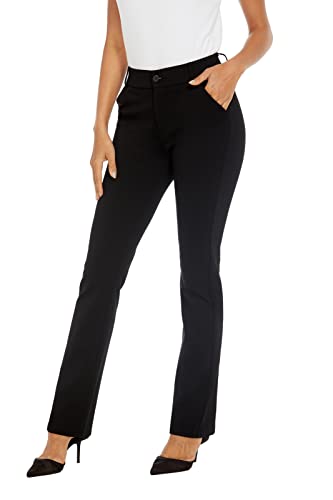 Women's Ease into Comfort Barely Bootcut Stretch Dress Pants4