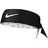 NIKE Swoosh DRI-FIT Printed Reversible Head Tie - Unisex - Sweat Wicking - One Size Fits All Multi-Coloured