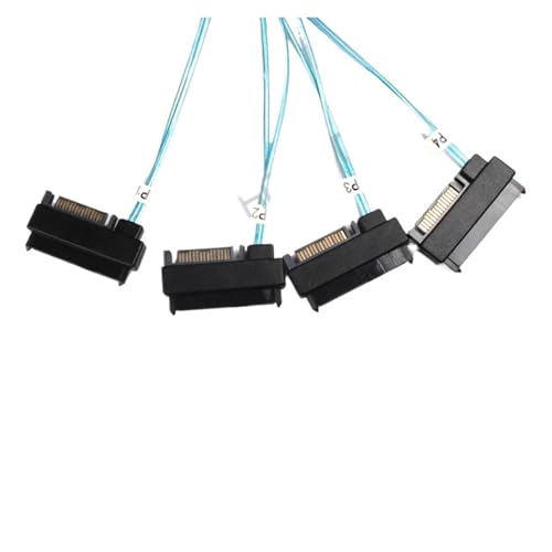 Cable SAS SATA interno 1M con conectores SFF-8087 a SFF-8482 miniatura 4
