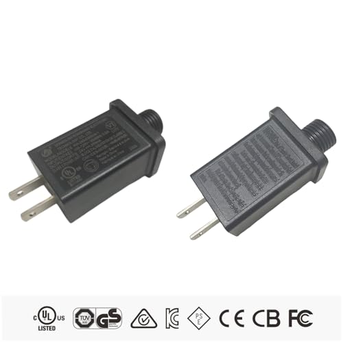 Image of LED Transformer Replacement, Class 2 Power Supply IP44 Waterproof for Christmas Tree LED Fairy Lights, Low Voltage LED Transformer Replacement for Yard Inflatable Decorations (24V 0.3A)