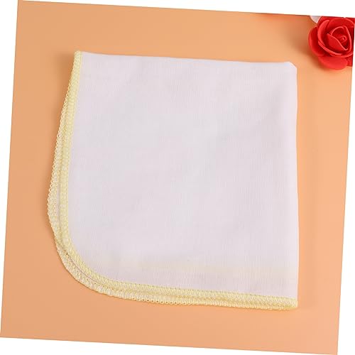 10Pcs Large Yellow Double Gauze Towels Multifunctional Nursing Cloths Small Handkerchiefs Absorbing Drool Towels for Boy Girl4