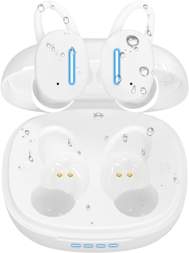 Wireless Earbuds IPX8 Waterproof Touch Control, Bluetooth 5.3 in Ear Headphones with Charging Case, TWS Headset for Phone,Samsung,Android, Sport and Workout Deep Bass Microphone Earphones