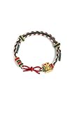 Cowlyn Christmas Bracelets Red String Bracelet for Women Handmade Braided Rope Chain Adjustable Santa Charm Bracelet Christmas Gifts Festive Jewelry 2025 (green)