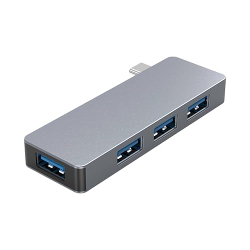 Hub USB 3.0 de 5 Gbps y aluminio con 4 puertos de transmisión rápida