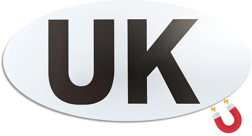 UK Magnetic Car Sticker – Small Size, 13.8 × 7.5cm – UK Sticker for Car Europe Magnet – Removable, Weatherproof & Reusable (1)