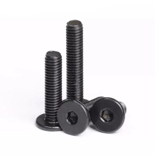 Tornillo hexagonal de acero inoxidable negro perno de alta resistencia métrica M5 y M3 4