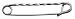 Perri's Silver Twisted Stock Pin, Large