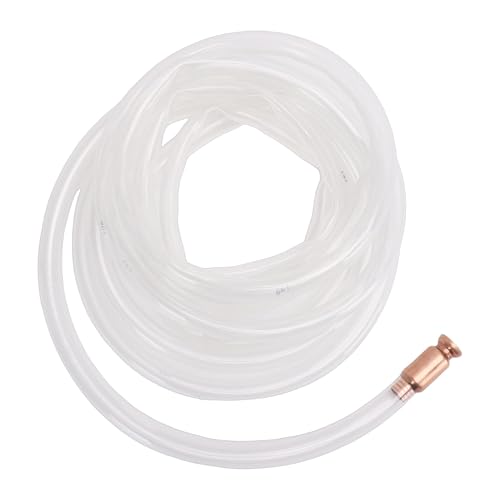 Thonlai Tuyau de Siphon Shaker, Tuyau PE de 5 M de Long et 18 Mm de Diamètre Extérieur avec Valve en Cuivre, Pompe de Transfert Auto-amorçante pour,...
