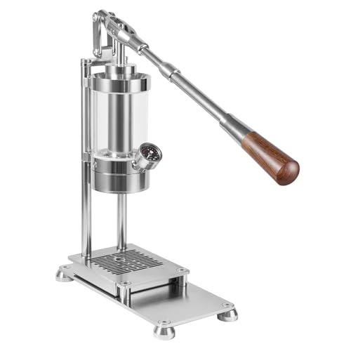 Cafetera manual de café prensada a mano con tanque de agua de 345 ml, presión de 1 a 16 bar para capuchino, latte, y macchiato