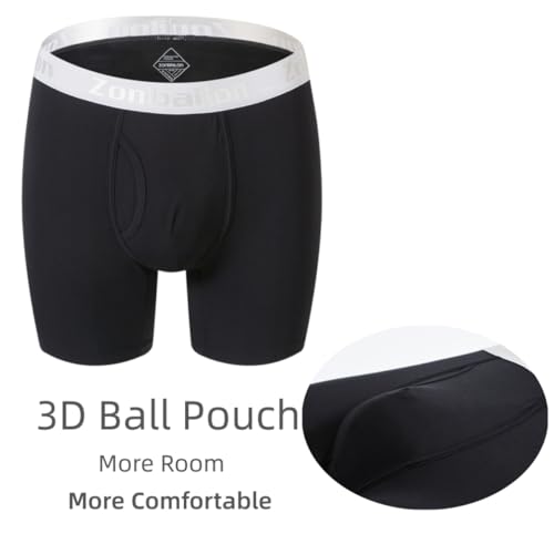 ZONBAILON Mens Underwear Boxer Briefs Pack Bamboo Viscose Trunk Underwear for Men with Pouch M L XL XXL 3XL2