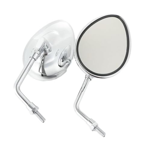 Rétroviseurs Latéraux Chromés Moto 10mm Finition Miroir pour Chieftain