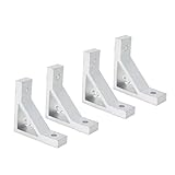 Tsnamay 4Pcs 2020 Inside Corner Bracket Gusset Triangle Hypotenuse Consolidate for 2020 Aluminum Extrusion Profile with Slot