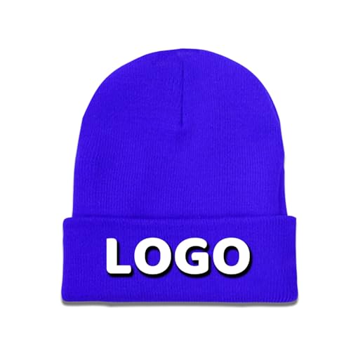Custom Beanies for Men and Women - Personalized Unisex Adult Winter Hat With Your Design or Logo - Fashion Beanie for Travel