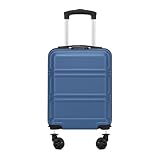 Kono Maleta Cabina 40x30x20 cm con Ruedas Desmontables - Maleta Rígida ABS+PC, Vueling e Iberia Express (Azul Marino)