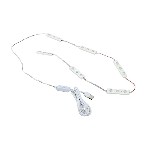 Striscia Luminosa per Specchio per Trucco LED Touch Dimmerabile Bianco Caldo 18 Luci Specchi da Bagno USB Specchio Regolabile