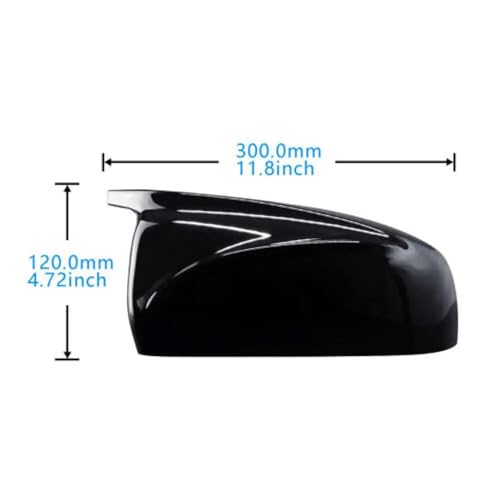 Coques de rétroviseur noir brillant pour BMW X5 E70 et X6 E71 de 2007 à 2013 - 4