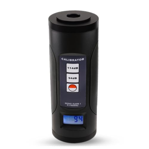 Sound Level Meter Calibrator 94dB & 114dB Sound Pressure Level 1"...