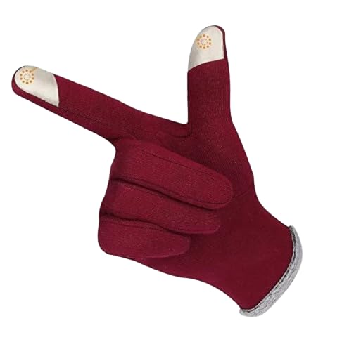 FIRMED STRING Woolen Winter Warm Cozy Gloves (With Mobile Screen Touch) for Women's & Girl's_Free Size-image-46