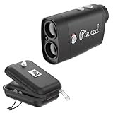 Pinned Prism Slope Golf Rangefinder | Golf Distance Rangefinder with Slope | USB Rechargeable Pinned Locked Vibration Laser Range Finder Golf | Rangefinder Golf Accessories for Men and Women, Black