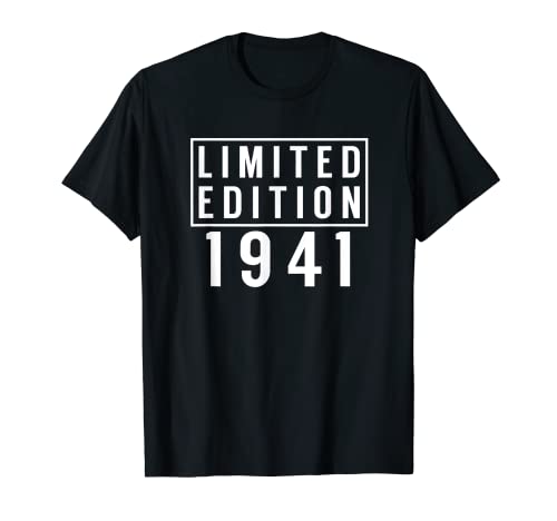 81 Edición limitada de regalo de cumpleaños 1941 Camiseta