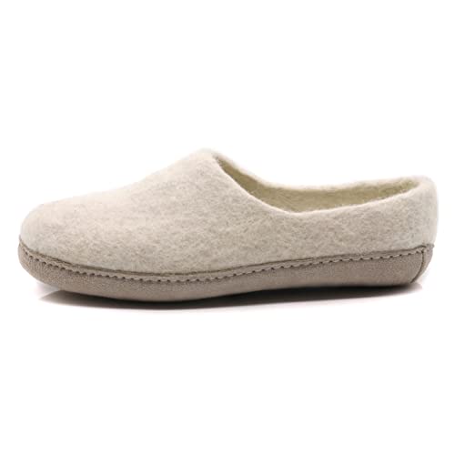 Nootkas Women's Felted Merino Wool 'Victoria' House Shoe (Oatmeal - 8.5-9.0) by Nootkas - Used condition - US$49.34