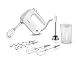 Bosch Handrührer Styline MFQ4075DE mit Rührbesen und Knethaken
