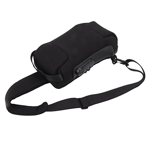 Bolsa para cámara de gran capacidad impermeable en negro con carga USB 4