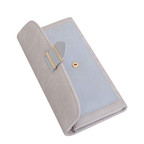 Mujeres PU Cuero Monedero Suave Monedero Sailinna Señoras Cremallera Moneda Efectivo Foto tragaperras Tarjeta Organizador