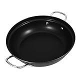 iplusmile Großer Kochwok mit Hitzebeständigem Metallgriff Langlebiger Küche Hot Pot für Suppen...