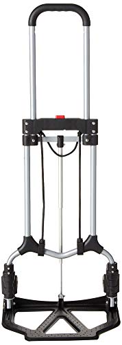 Magna Cart S-SB Ideal Personal MCI Folding Steel Hand Truck, Silver/Black