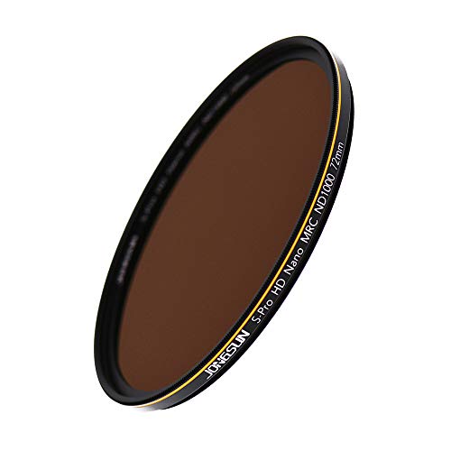 Filtre ND1000 JONGSUN 72mm en verre Schott B270 pour des poses longues d'une pureté absolue