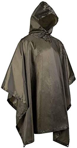 Mil-Tec Basic Poncho Mixte léger et compact vêtement de pluie kaki