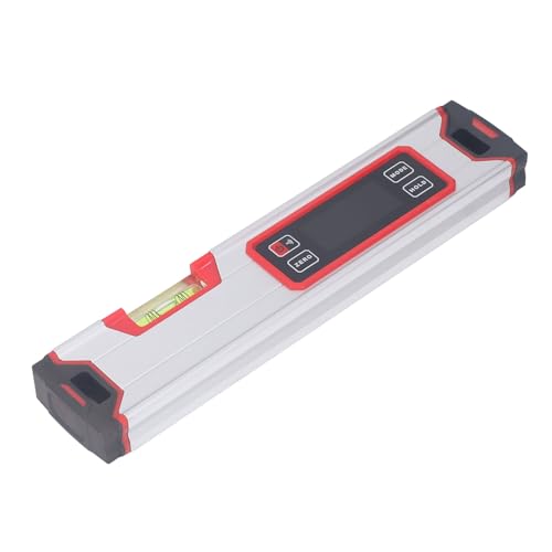 (Video Verfügbar) Industrielle Digitale Wasserwaage 300 Mm Mit Magnetischer Kleinwasserwaage (Lieferung Ohne Batterie)