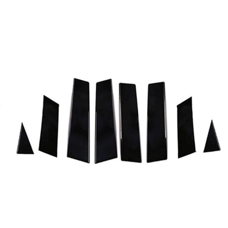Kit Pilastri Finestrini B Per Nissan Qashqai 2016-2018 | 8 Pezzi In PC Nero | Coperture Autoadesive Per Styling Auto - 5