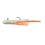 Berkley PowerBait Pre-Rigged Atomic Teasers Fishing Bait, Pearl/Orange, Irresistible Scent & Flavor, Ready-to-Fish, Ideal for Trout, Bass, Panfish Species and More