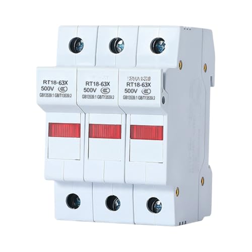 Porte-fusible RT18-63X 3P 32A boîtier protection rail DIN 10x38