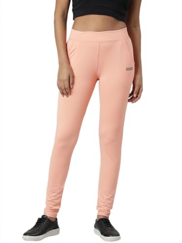 Image of SHOWOFFFF Women Solid Sports Track Pants | Nylon Trackpant for Womens | Mid-Rise Regular Fit Regular Length Track Pants for Women's