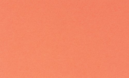 School Smart Blank Plain Index Card, 3 x 5 Inches, Salmon, Pack of 100