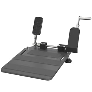 OceanicEcho Portable Left Foot Accelerator Pedal for Handicap Disabled Injured Stroke Drivers Gas Pedal LFGP Fixable Drive Assist（2.0-Gray）