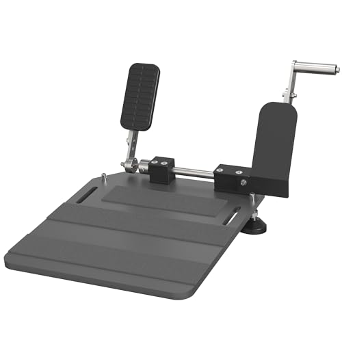 OceanicEcho Portable Left Foot Accelerator Pedal for Handicap Disabled Injured Stroke Drivers Gas Pedal LFGP Fixable Drive Assist(2.0-Gray)