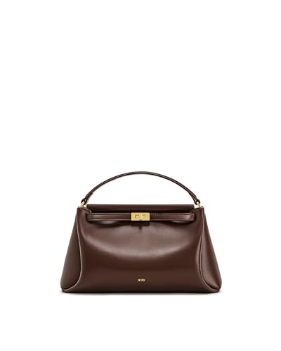 JW PEI Bolsa feminina Carmen com alça superior, Marrom avermelhado