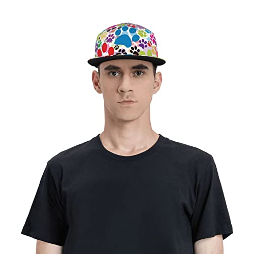 Funny Dog Paw Print Baseball Cap Summer Outdoor Trucker Hat Adjustable Cute Dog Baseball Hat For Men Women #TOP6